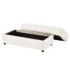 Modern Style Armchair Chaise Lounge Sofa Couch With Movable Storage Ottoman, USB Ports, Cup Holders, Phone Holder Chenille - Beige - Image 24