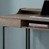 Computer Desk For Home Office, Laptop, Storage Drawers, Versatile Placement - Taupe - Image 2