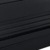 Modern Rectangle Coffee Table With 4 Drawers And 2 Display Shelves, Tempered Glass For Living Room - Black - Image 11