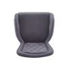 Velvet Fabric Counter Height Bar Stools (Set of 2) With Legs And Footrests, 28.75" - Gray - Image 16