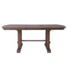 6 Piece Extendable Dining Table Set, Wood Table With Removable Leaf, 4 Upholstered Chairs And Bench - Cherry - Image 12