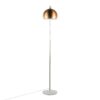 March - Contemporary Floor Lamp - Nickel / Antique Brass - Image 4