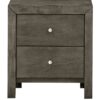 Chic Transitional Drawers Nightstand - Gray - Image 2