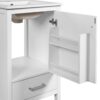 20" Bathroom Vanity With Sink, Soft Close Drawers, Door Organizer, Divider Drawer, Adjustable Foot Pads - White - Image 16