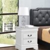 Louis Phillipe - Elegant Nightstand - White - Image 7