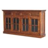 Large Glazed Sideboard - Chestnut - Image 3