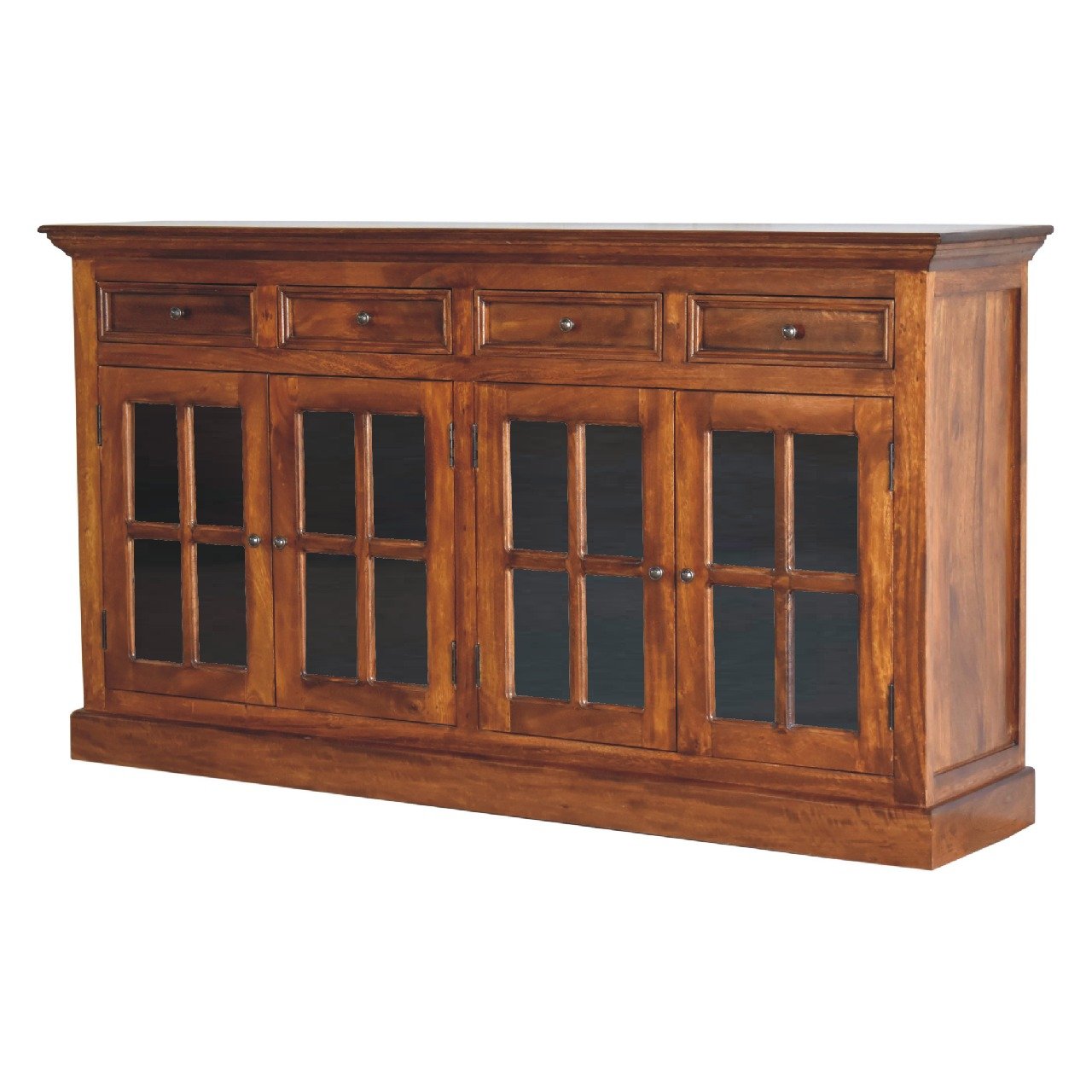 Large Glazed Sideboard - Chestnut - Image 3