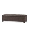 Santiago - Wicker Storage Bench - Brown Multi - Image 11