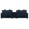 Contemporary Chenille Upholstered Sectional Sofa With Ottomans, USB Ports, Cup Holders & Storage - Blue - Image 24