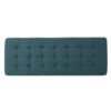 Vibratory - Button Tufted Upholstered Ottoman With Splayed Wooden Legs - Teal / Natural - Image 6