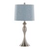 Ashland - Contemporary Table Lamp (Set of 2) - Nickel / Light Blue - Image 2