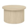 Coffee Table (Set of 2), Round Coffee Table, Modern Side Tables Accent End Table For Living Room, Apartment - Natural - Image 6