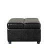 Twin Size Folding Ottoman Sleeper Bed With Mattress Convertible Guest Bed - Black - Image 9