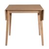 3 Piece Kitchen Dining Set With Drop Leaf Dining Table And 2 Dining Upholstered Chairs, Dining Room Set For Small Places - Natural - Image 23