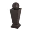 35.5" Tall Column Fountain With LED Lights, Retro Outdoor Decor, Weather Resistant Feature - Dark Brown - Image 8