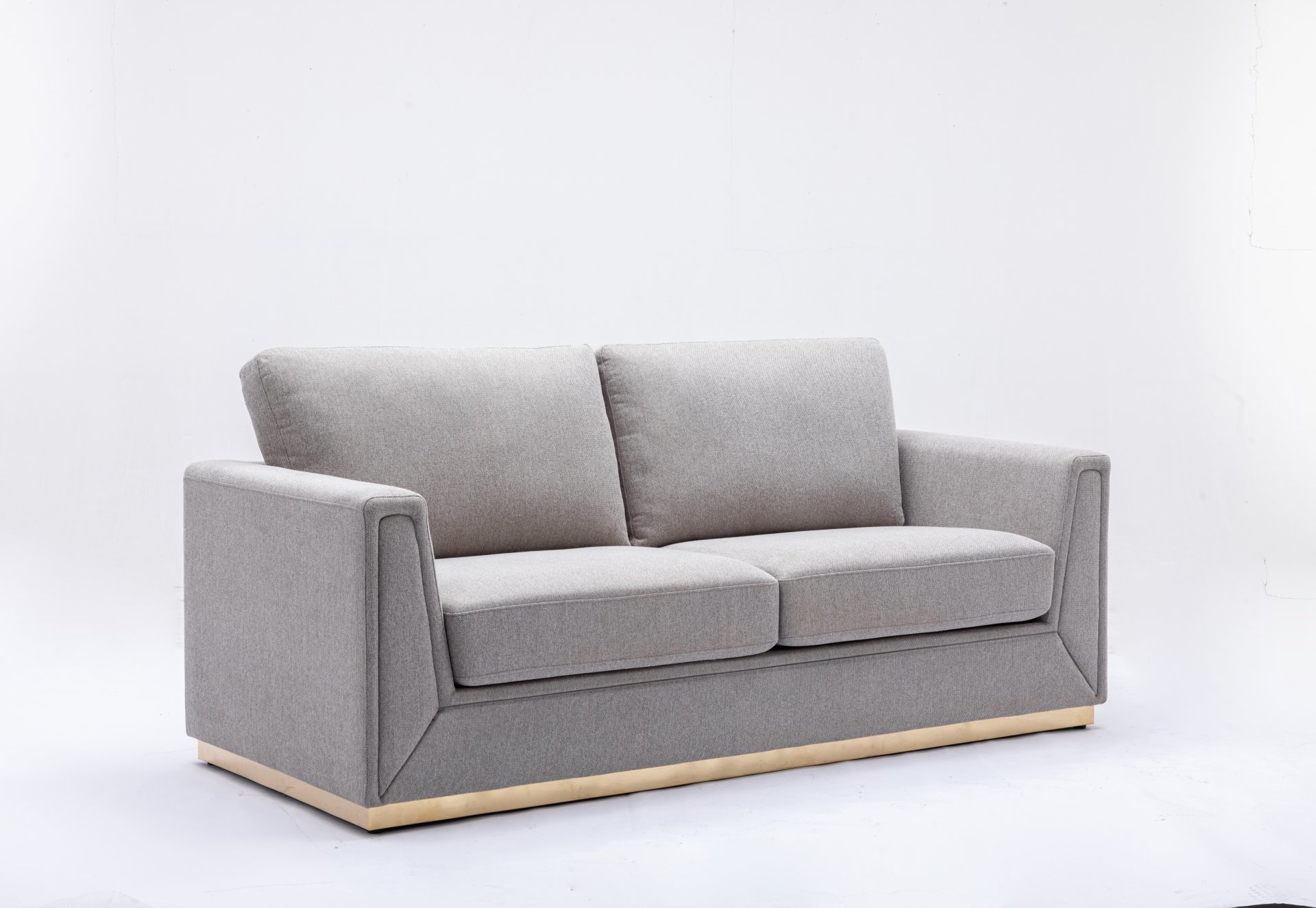 Valin - 3 Piece Living Room Set Meeting Room And Small Apartment Sofa Loveseat Chair - Gray - Image 8