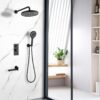 Shower System Set With Control Valve And 10" Overhead Shower - Matte Black - Image 2