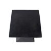 Flamboyant Outdoor Side Table With Twisted Hourglass Shape - Black - Image 9