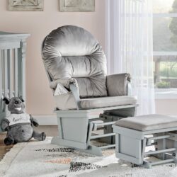 Madison - Glider And Ottoman - Gray