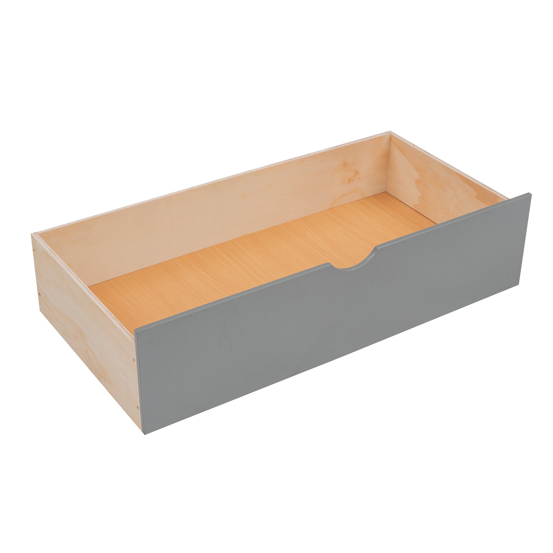 Twin Over Full Bunk Bed With Shelfs, Storage Staircase And 2 Drawers - Gray - Image 12