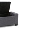 Laredo - Large Storage Ottoman - Slate Gray - Image 6