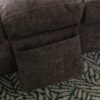 Ergonomic Linen Massage Chaise Lounge With Remote Control, Electric Massage Lounger With 5 Modes - Dark Gray - Image 12