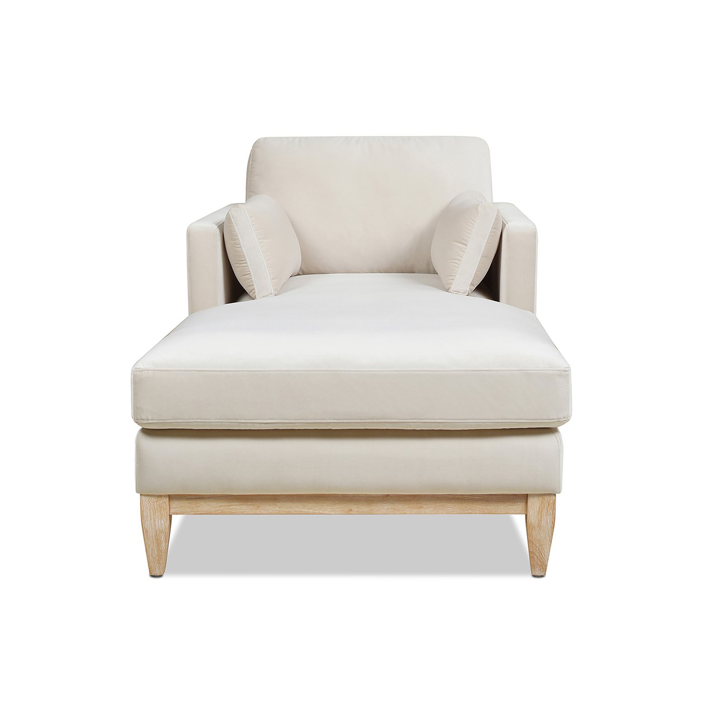 Knox - Modern Farmhouse Chaise Lounge Chair - French Beige - Image 9