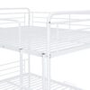 Full Long Over Queen Bunk Bed With Twin Size Trundle - White - Image 7
