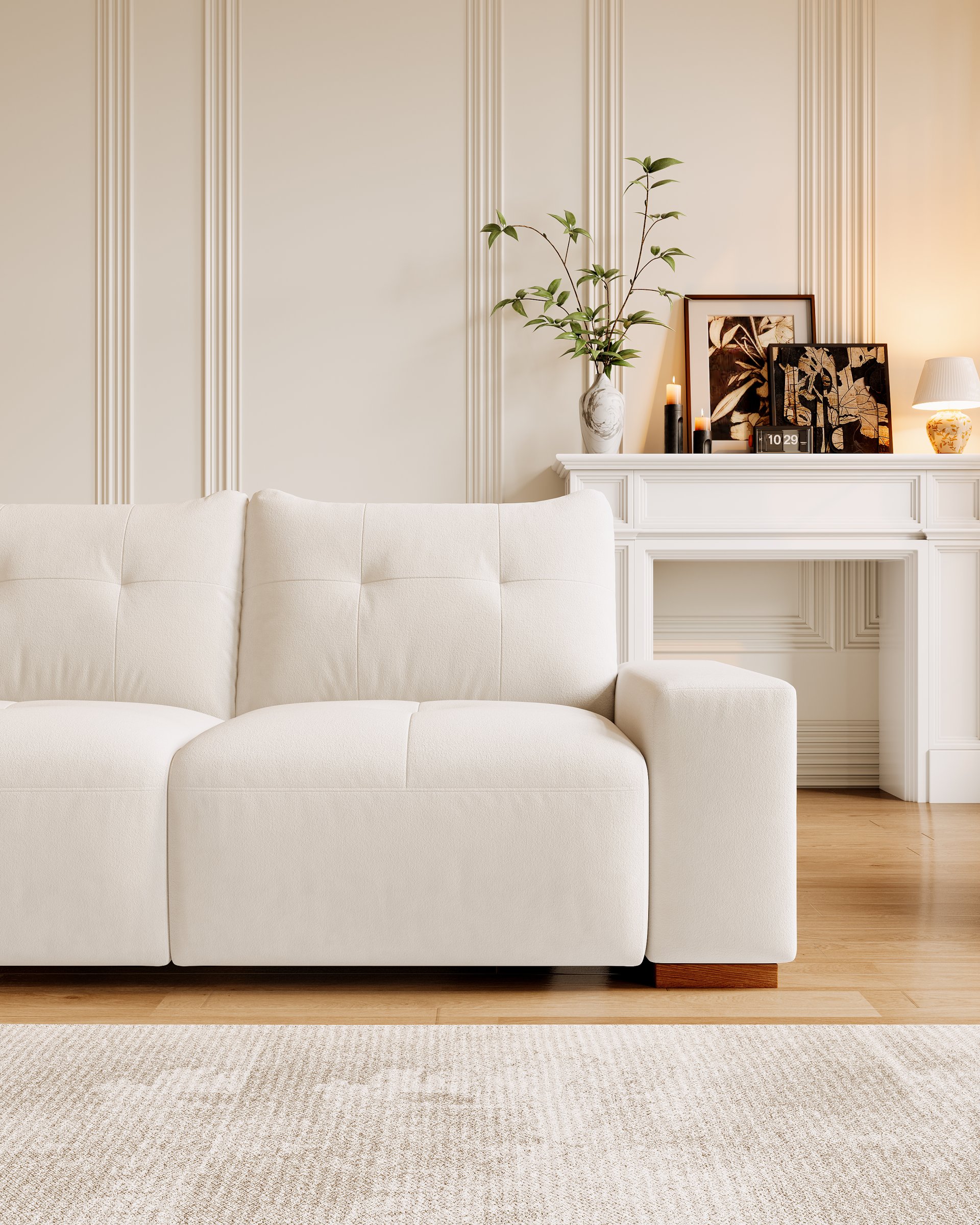 3 Seater Sofa Couch For Living Room, Modern Couches For Small Space, Cat Nest Sofa, For Cat Friendly, Comfy Couch With Waterproof And Cat Scratch Resistant Fabric - Image 12