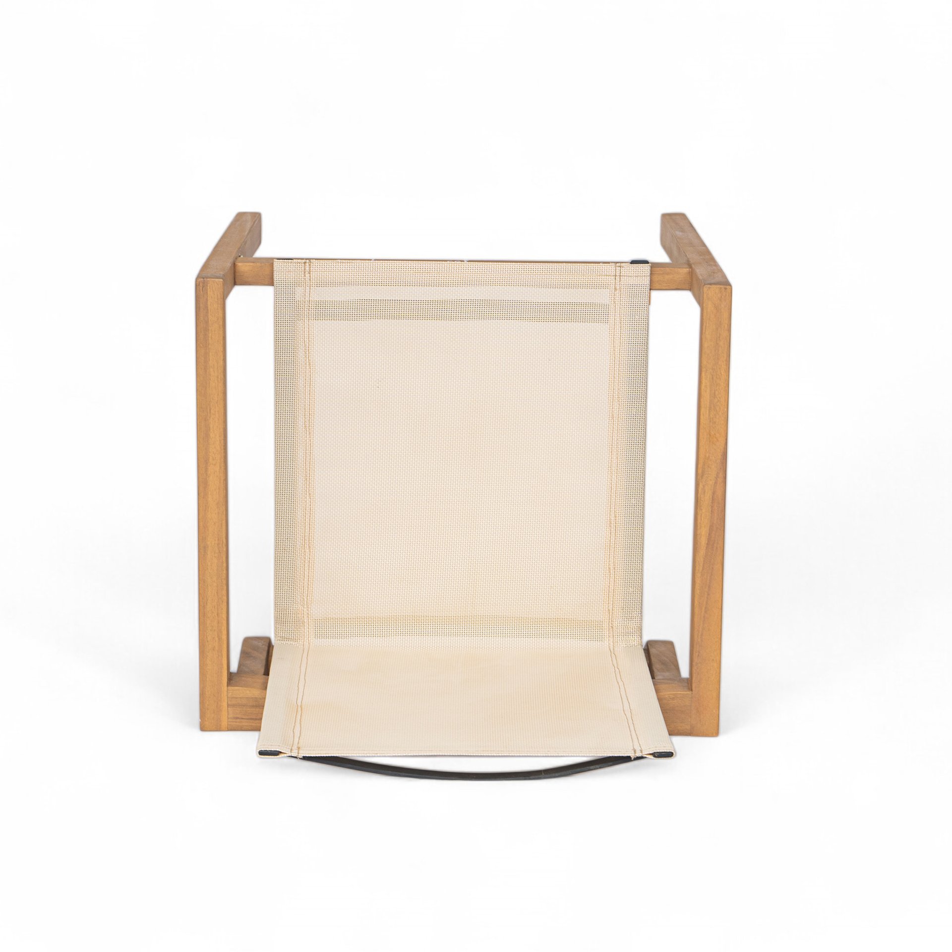 Belfast - Dining Chair (Set of 2) With Frame And Textile For Outdoor Use - Teak / Beige - Image 11