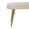 Boucle Nordic Bench - Cream - Image 2