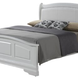King Elegant Bed - White