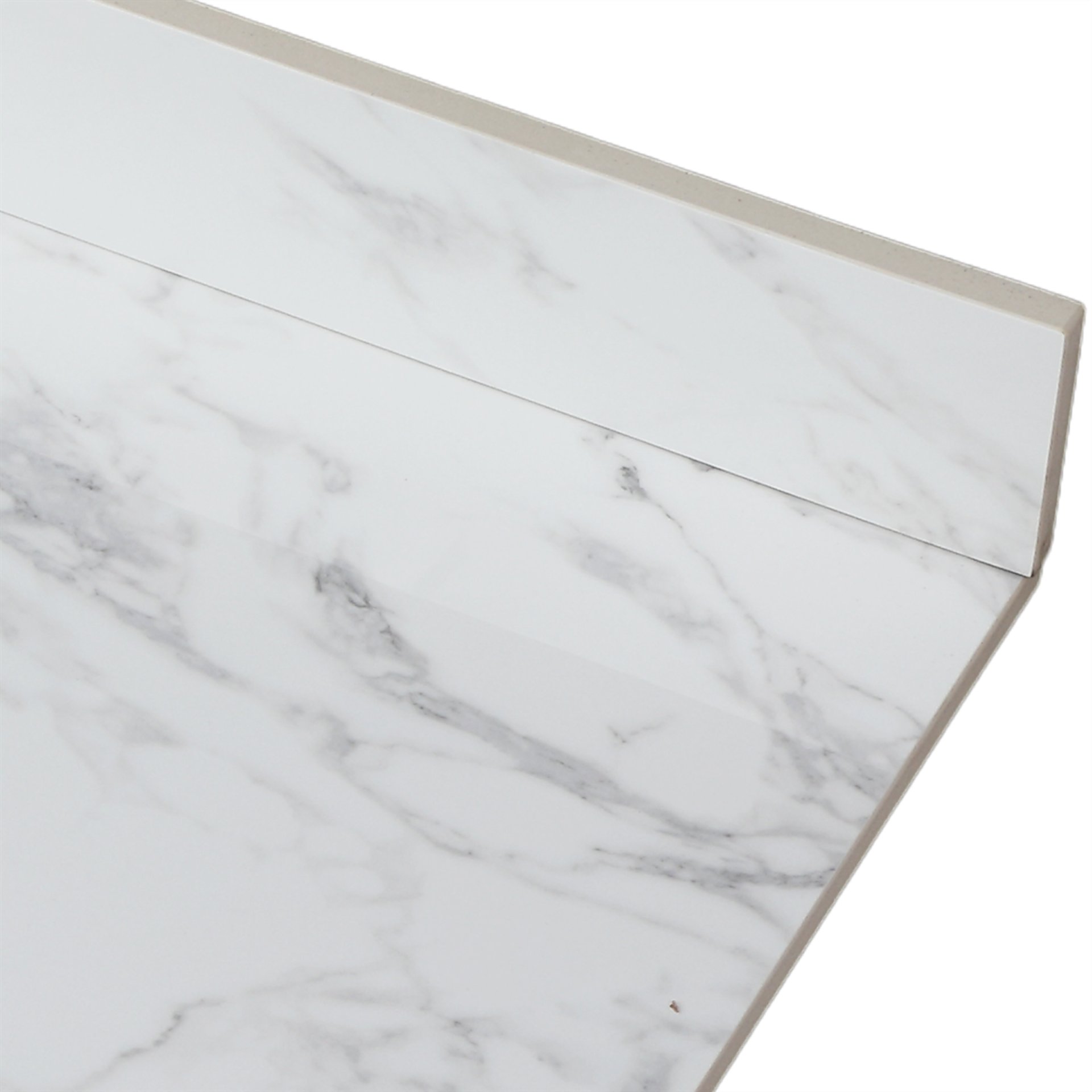 Elegant Bathroom Vanity Top With Rectangular Undermount Ceramic Sink Sintered Stone - White - Image 7