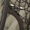 Kylie - Hanging Basket Chair Brown Cozy Rattan Design With Water Resistant Cushions - Khaki / Brown - Image 9