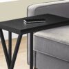 Accent Table, C - Shaped, Contemporary And Modern - Black - Image 12