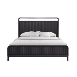 King Open Panel Bed - Black