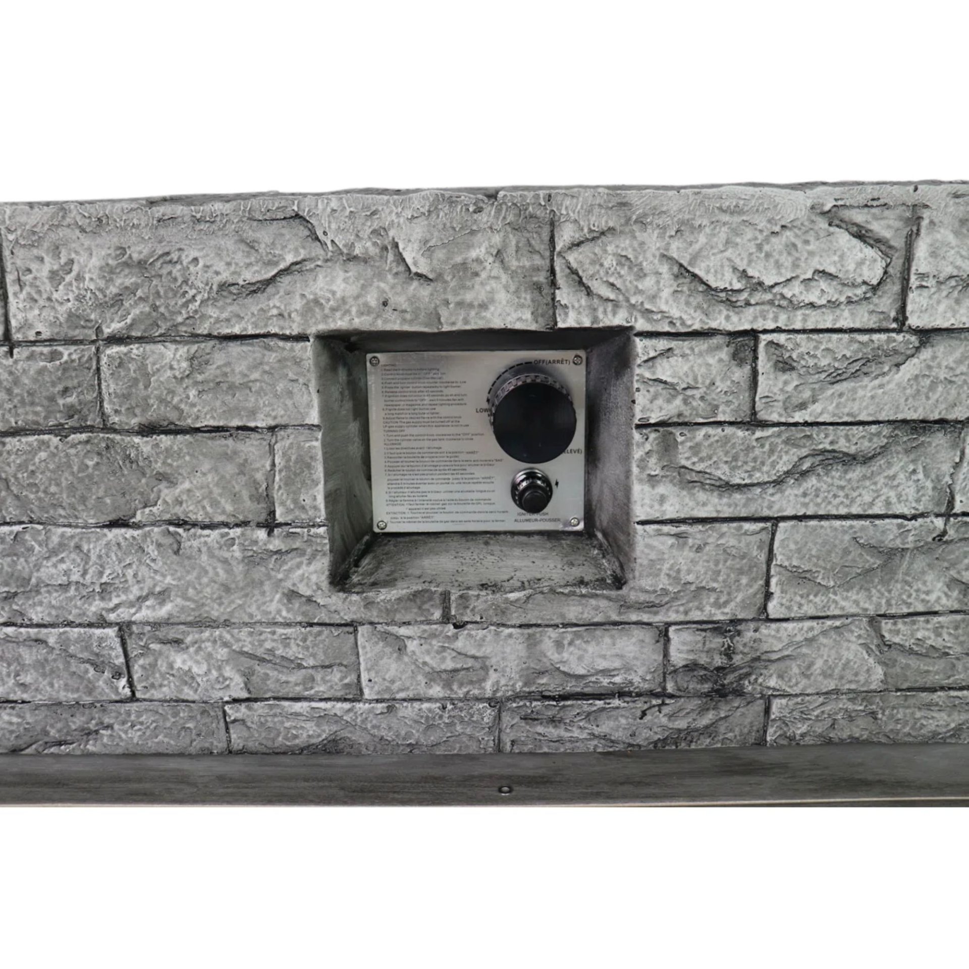 Reinforced - Propane / Gas Fire Pit Table - Stone Gray - Image 6