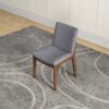 Laura - Mid-Century Modern Solid Wood Dining Chair (Set of 2) - Gray - Image 8