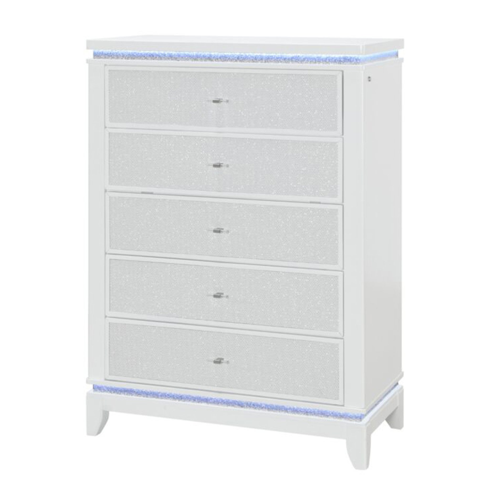 Adalid - Chest With LED Lighting - White - Image 4