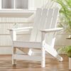 Enigmara - Outdoor High Density Resin Adirondack Chair - White - Image 2