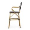 Outdoor Wicker And Aluminum French Barstools (Set of 2) - Black - Image 10