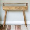 Curved Console Table - Oak - Image 3