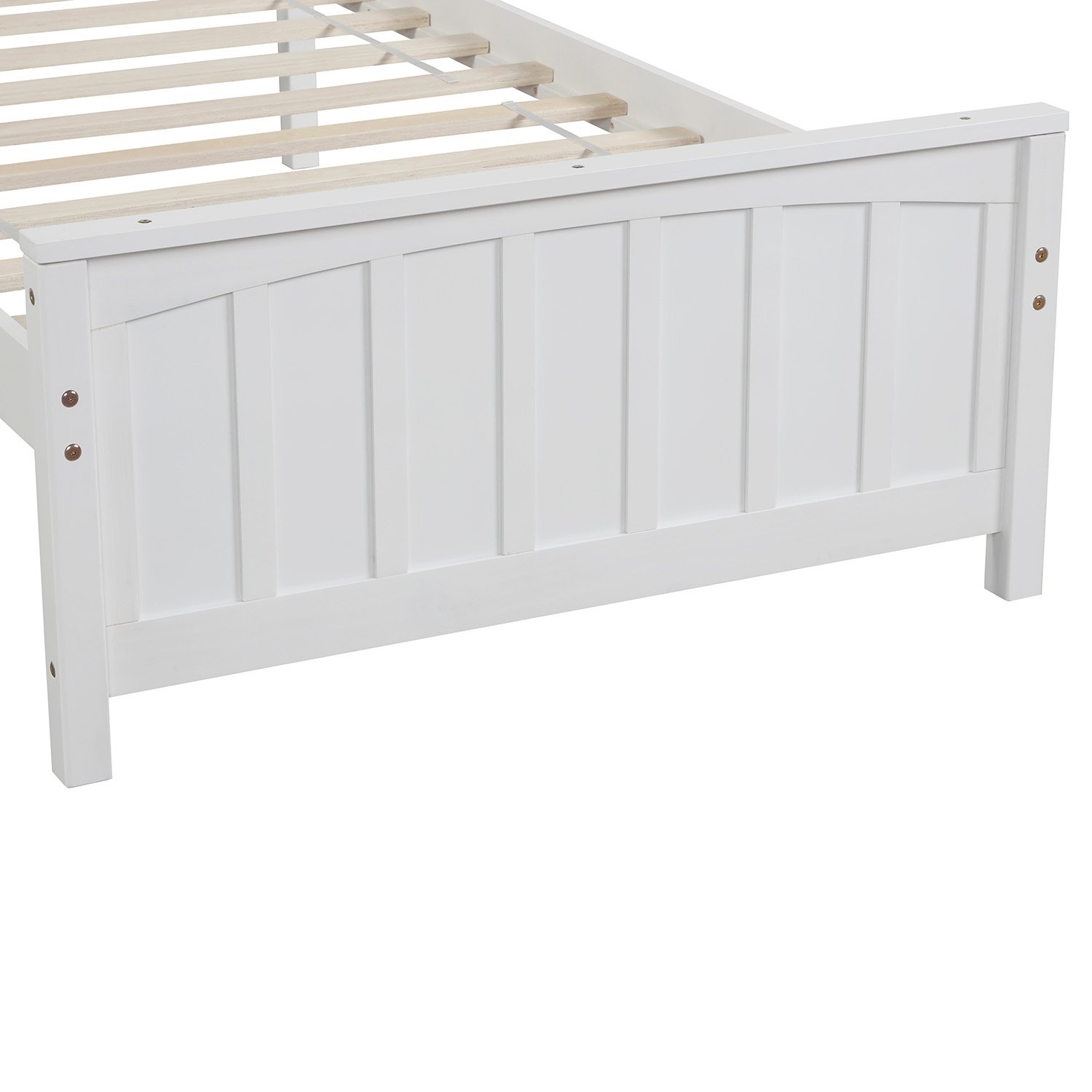Twin Size Platform Bed - White - Image 6