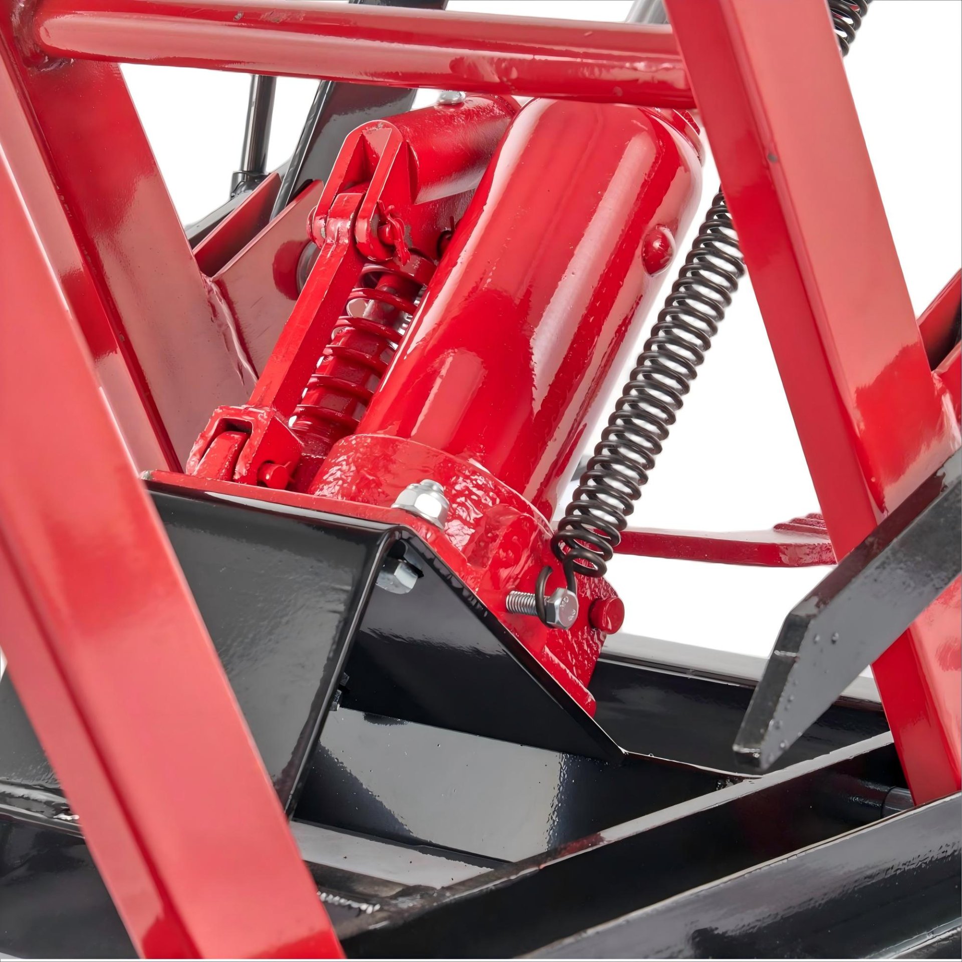 Heavy Duty 1500Lbs Hydraulic Motorcycle Lift Jack With Wheels And Handle - Red / Black - Image 12