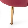 Modern Glam 3 Seater Sofa With Velvet / Gold Iron Legs - Natural - Image 9