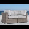 Elegant Wide Outdoor Wicker Loveseat With Plush Cushions Perfect For Cozy Gatherings - Gray / Gray Mix - Image 9