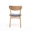 Dining Chair (Set of 2), Mid Century Dining Chairs With Cushioned Seats And Wood Frame - Dark Gray / Natural Oak - Image 10