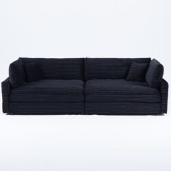 2 Throw Pillows, Four Backrests, Opening Up A New Style For The Living Room's Casual Area - Black
