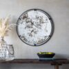 Theodor - Mirror With Industrial Design Round Mirror With Metal Frame For Wall Decor & Entryway Console Lean Against Wall - Black - Image 10