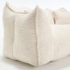 Comfortable Dual Beanbag Chair With High Resilience Foam Core For 2 People - Beige - Image 20